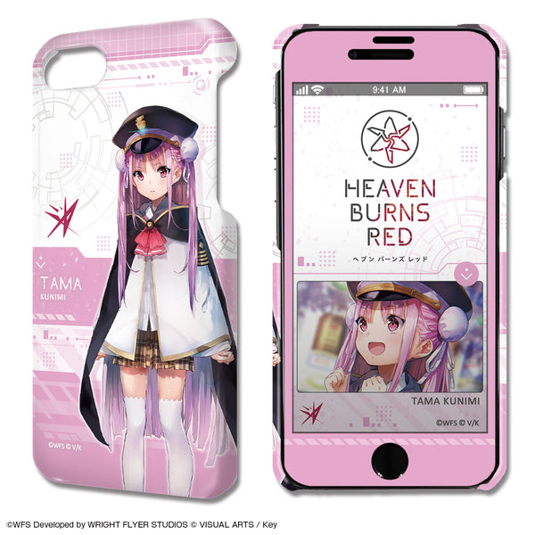 『ヘブンバーンズレッド』デザジャケット iPhone SE(第2世代)/8/7/6/6sケース&保護シート デザイン06(國見タマ)